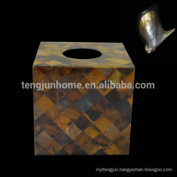 Pen Shell Decorate Tissue Box with Full Cover